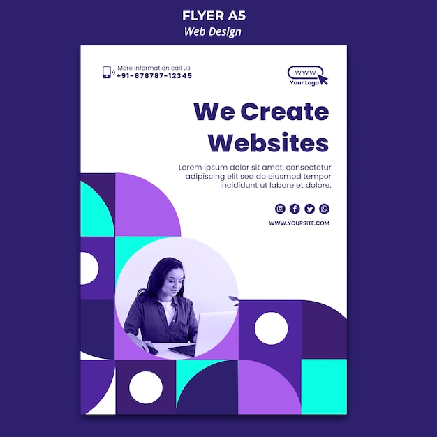 webdesign flyer