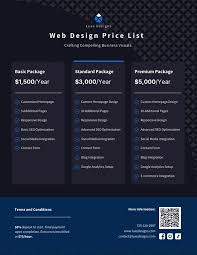 webdesign preisliste